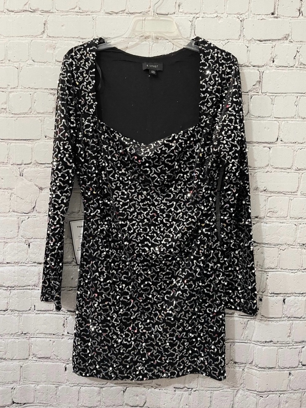 B. Smart Macy's Sequin And Faux Pearl Dress 11/12 NWT